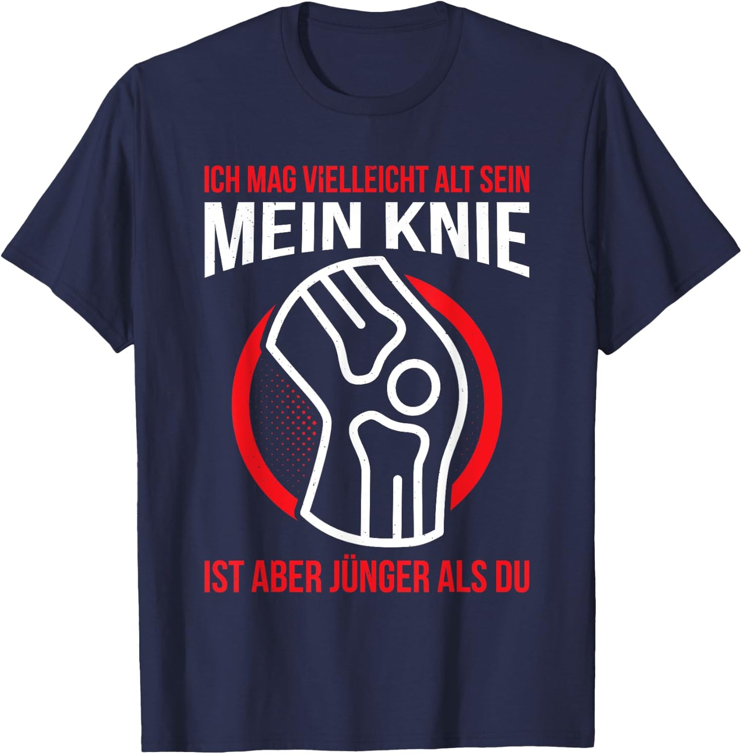 Men's Knee Surgery Knee Replacement Knee Joint Patient , black T-Shirt - T-Shirt | Navy