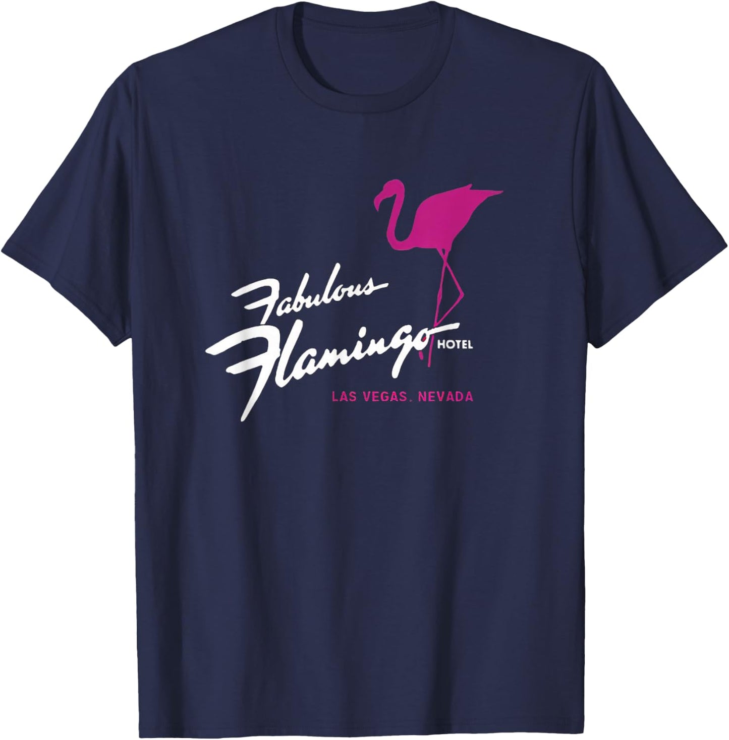 Flamingo Hotel Casino Las Vegas Retro Vintage T-Shirt - T-Shirt | Navy