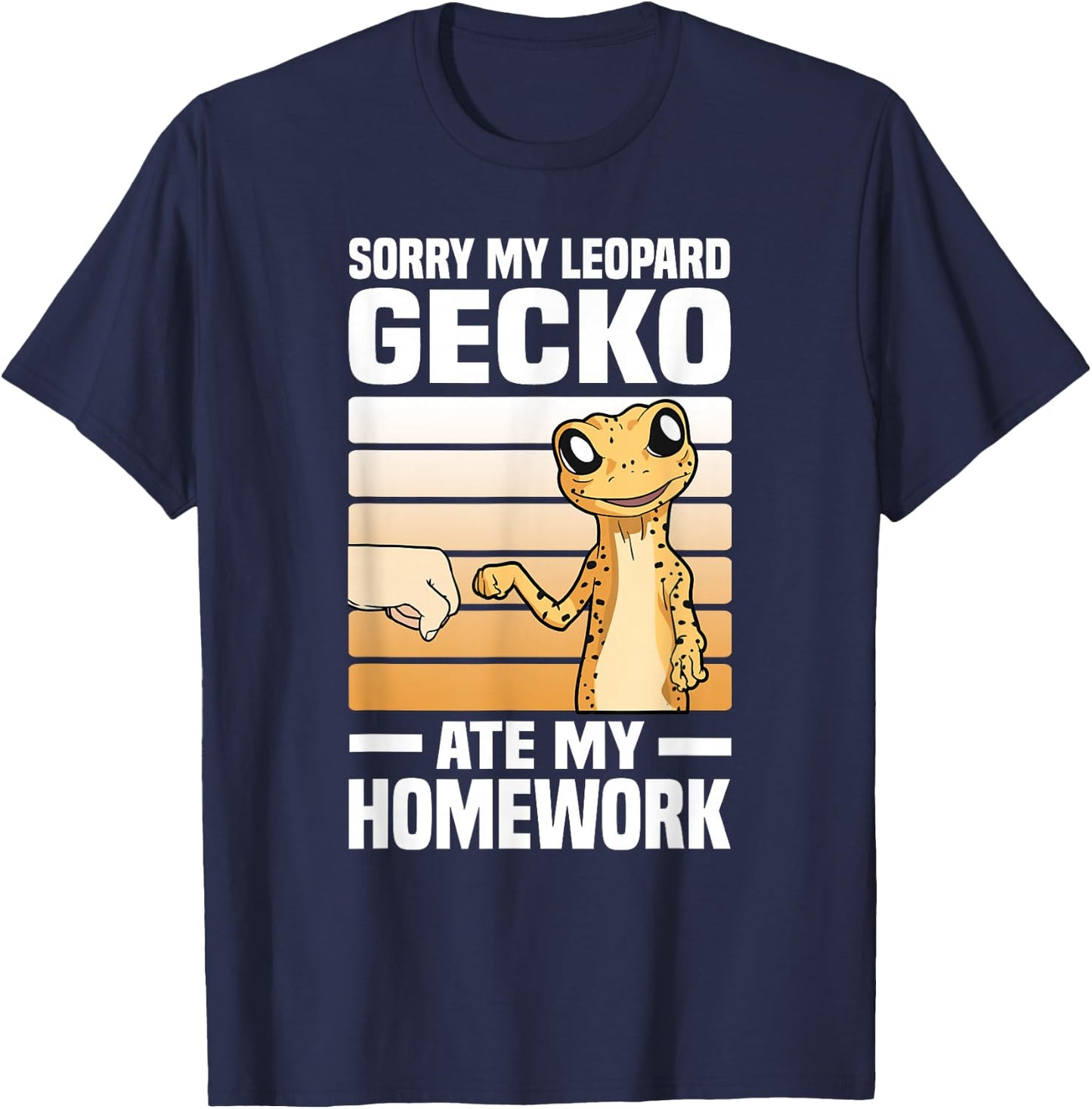 Leopard Gecko T-Shirt - T-Shirt | Navy