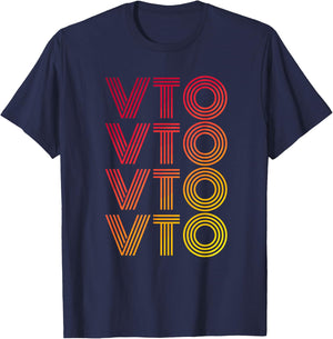 Swagazon VTO Retro Style Design T-Shirt - T-Shirt | Navy