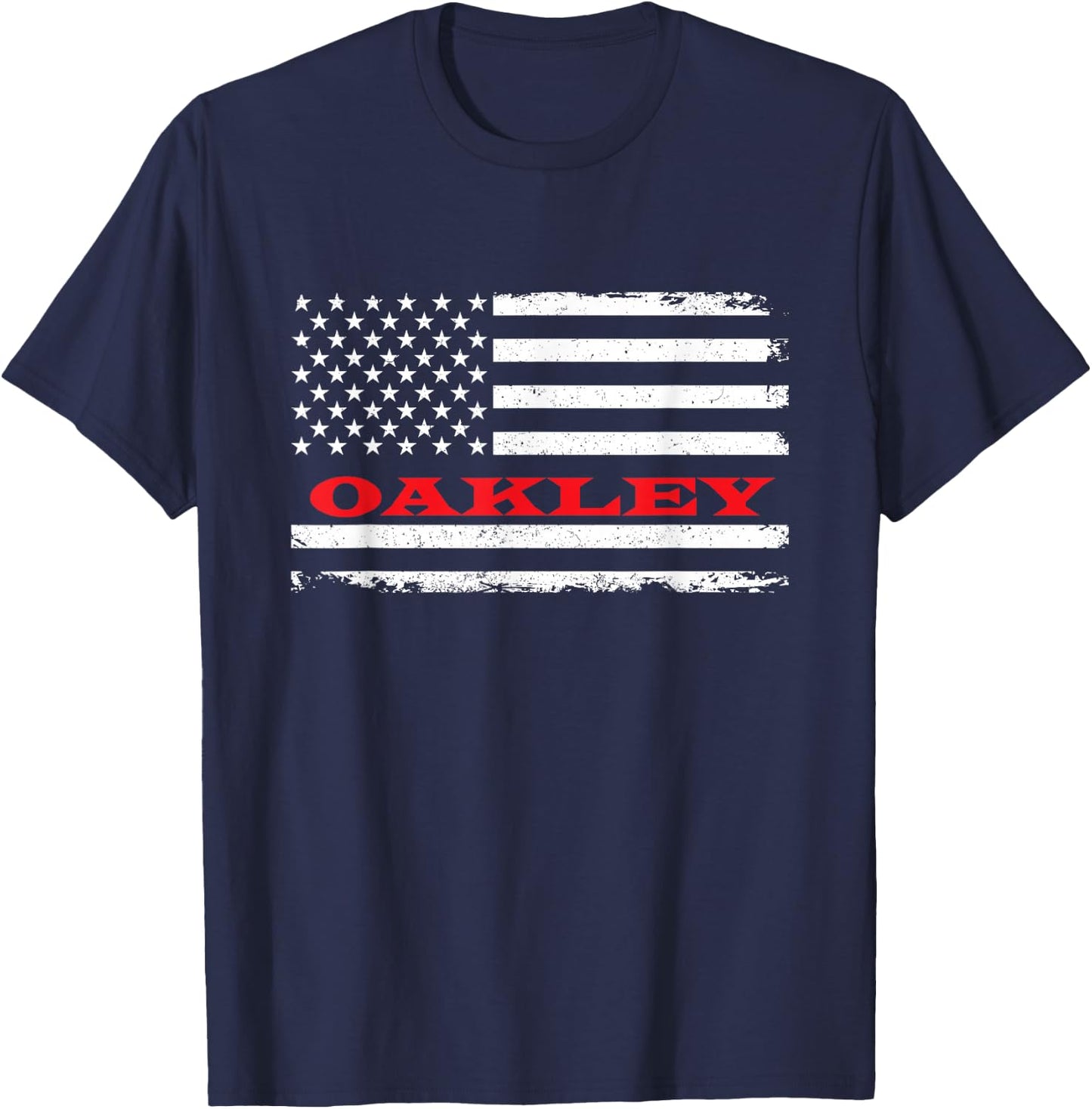 California Flag Oakley USA Patriotic Souvenir , black T-Shirt - T-Shirt | Navy