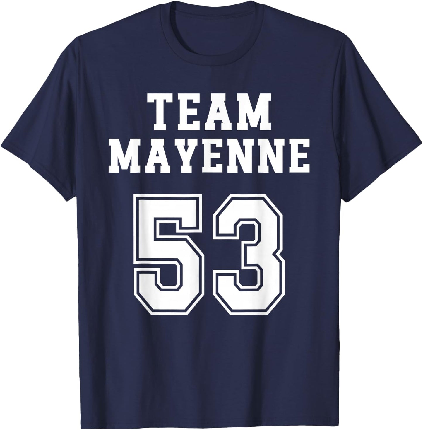 Mayenne Humour Mayennais Team Pays de la Loire Region , Black, S T-Shirt - T-Shirt | Navy