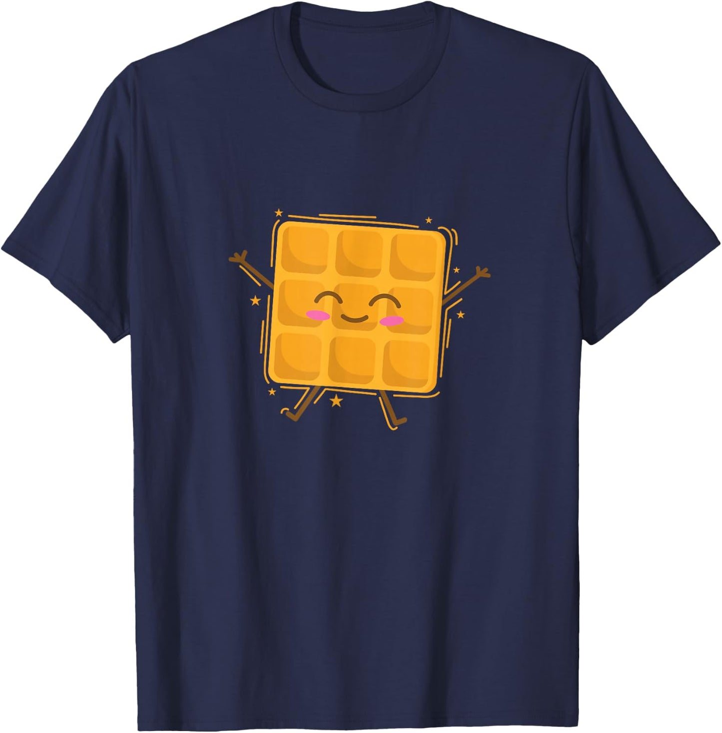 Lustiger Waffel-Teigbäcker T-Shirt - T-Shirt | Navy