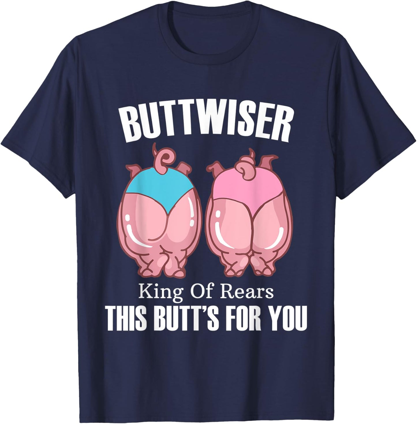 Buttwiser Funny BBQ T-Shirt - T-Shirt | Navy
