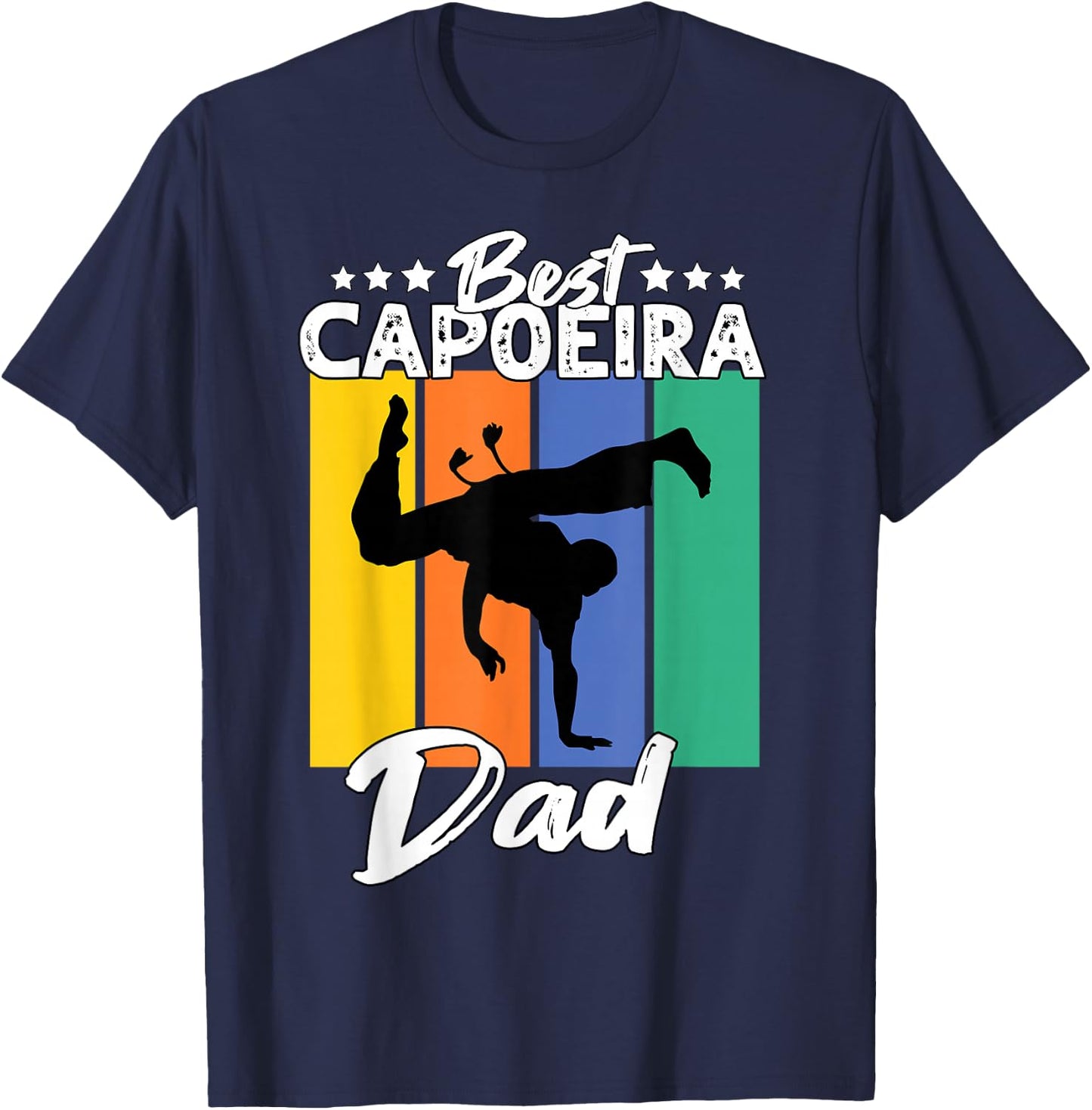 Best Capoeira Dad Playing Capoeira T-Shirt - T-Shirt | Navy