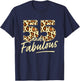 55 Year Woman Leopard Fabulous 55th Birthday T-Shirt - T-Shirt | Navy