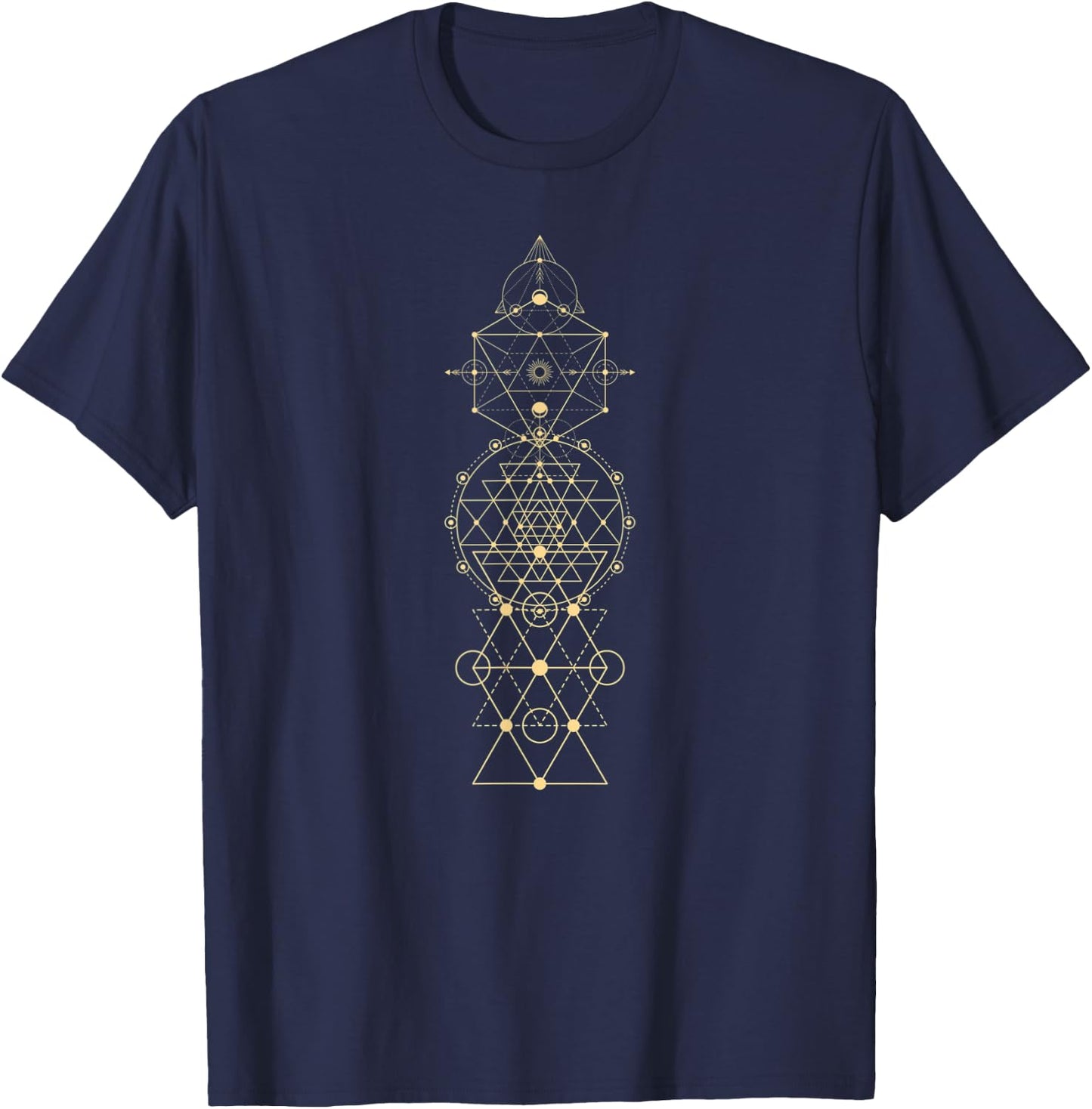 Sacred Geometric Shapes Sacred-G T-Shirt - T-Shirt | Navy