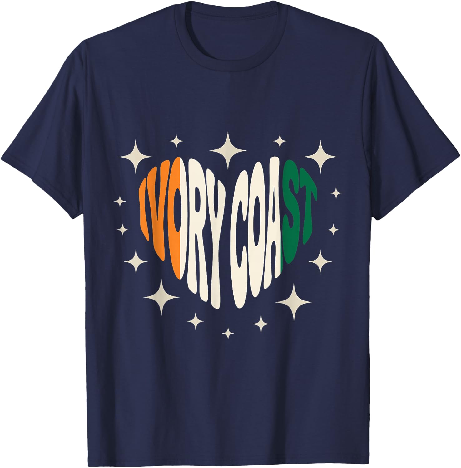 Ivory Coast Roots Ivorian Flag Cote D'Ivoire T-Shirt - T-Shirt | Navy