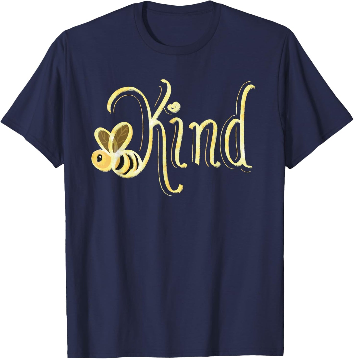 Be Kind, Kindness, Bee Kind T-Shirt - T-Shirt | Navy