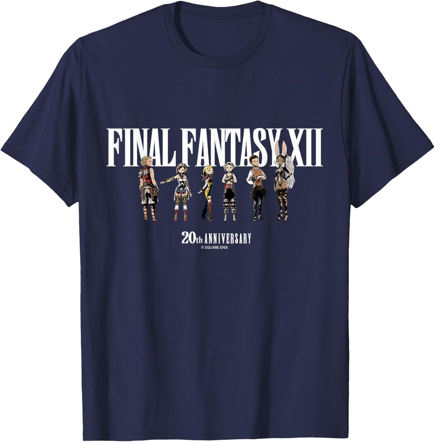 Final Fantasy Annivasary Collection FFXII Special Art T-Shirt - T-Shirt | Navy
