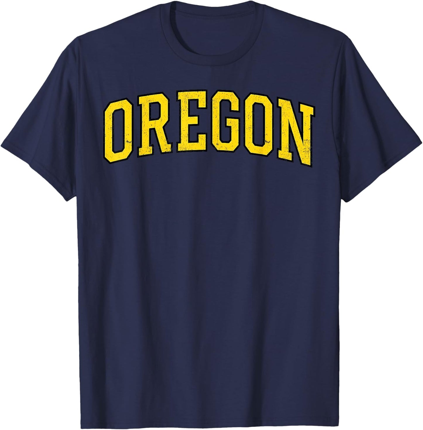 Vintage Oregon Men Oregon Women Green Design Men Women Kids T-Shirt - T-Shirt | Navy