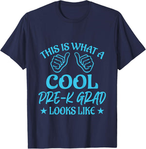 Kids Pre-K Grad 2025 Preschool Prek Graduation T-Shirt - T-Shirt | Navy