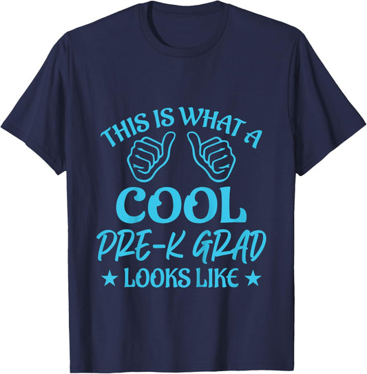 Kids Pre-K Grad 2025 Preschool Prek Graduation T-Shirt - T-Shirt | Navy