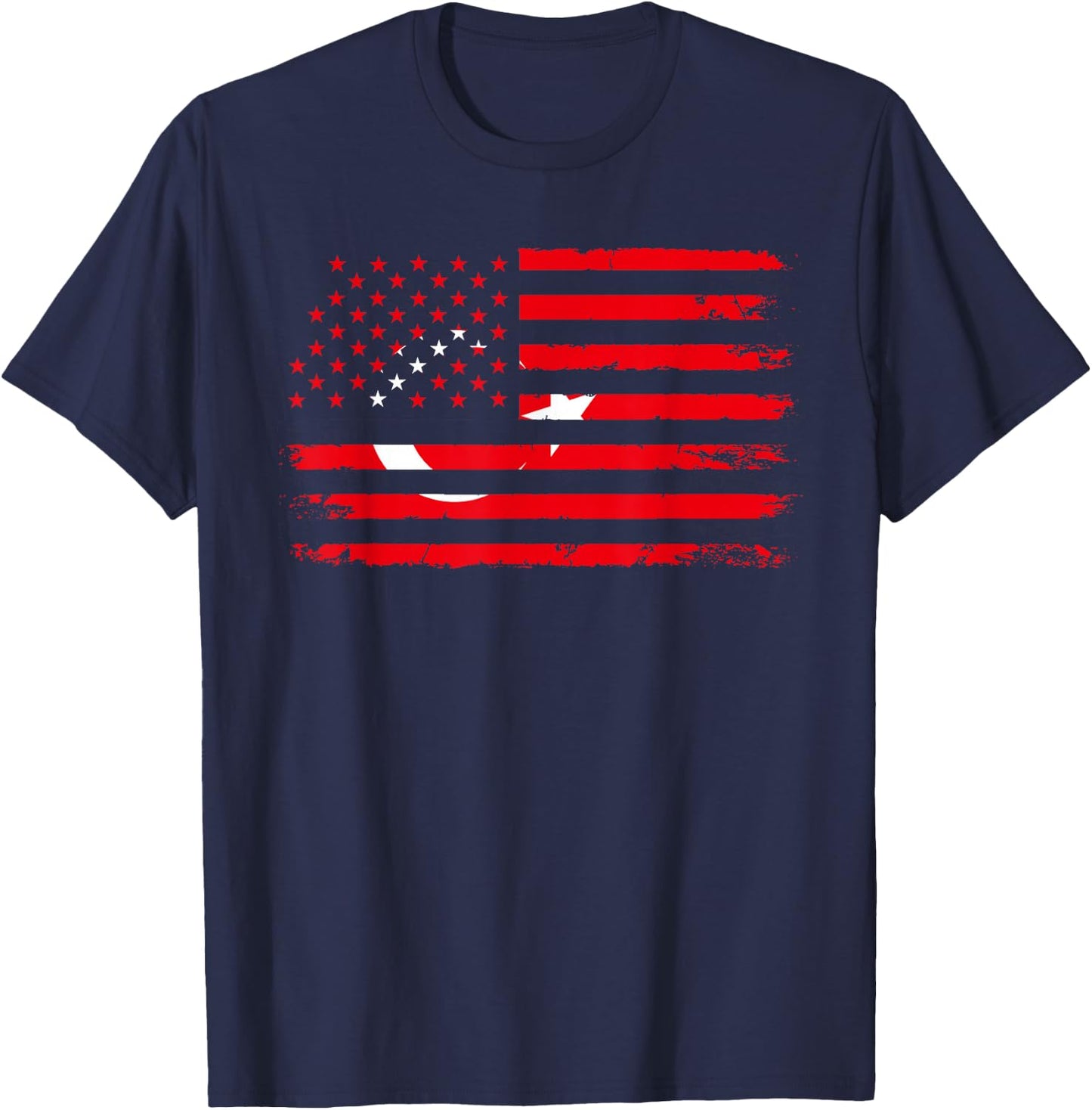 American Turkey Flag T-Shirt - T-Shirt | Navy