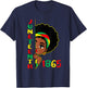 Girls Juneteenth 1865 Freedom African June 19th Princess Kid T-Shirt - T-Shirt | Navy