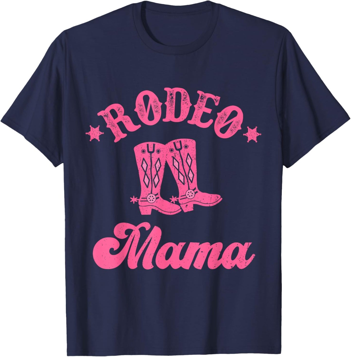 Rodeo mom mama Matching for Couples Vintage retro T-Shirt - T-Shirt | Navy