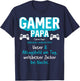 Gamer Papa Definition Zocker Games PC Bester Gaming Papa T-Shirt - T-Shirt | Navy