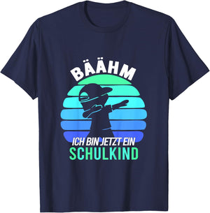Kinder Bäähm!!! Schulkind 2026 Schuljunge Einschulung Junge T-Shirt - T-Shirt | Navy