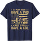 Funny Trucker I May Not Have A PHD But I Have CDL Gift T-Shirt - T-Shirt | Navy