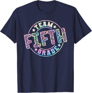 Team Fifth Grade Teacher Student Back to School 5th Grade Women Girls Kids T-Shirt - T-Shirt | Navy