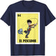Funny Mexican Design for Fisherman El Pescador T-Shirt - T-Shirt | Navy