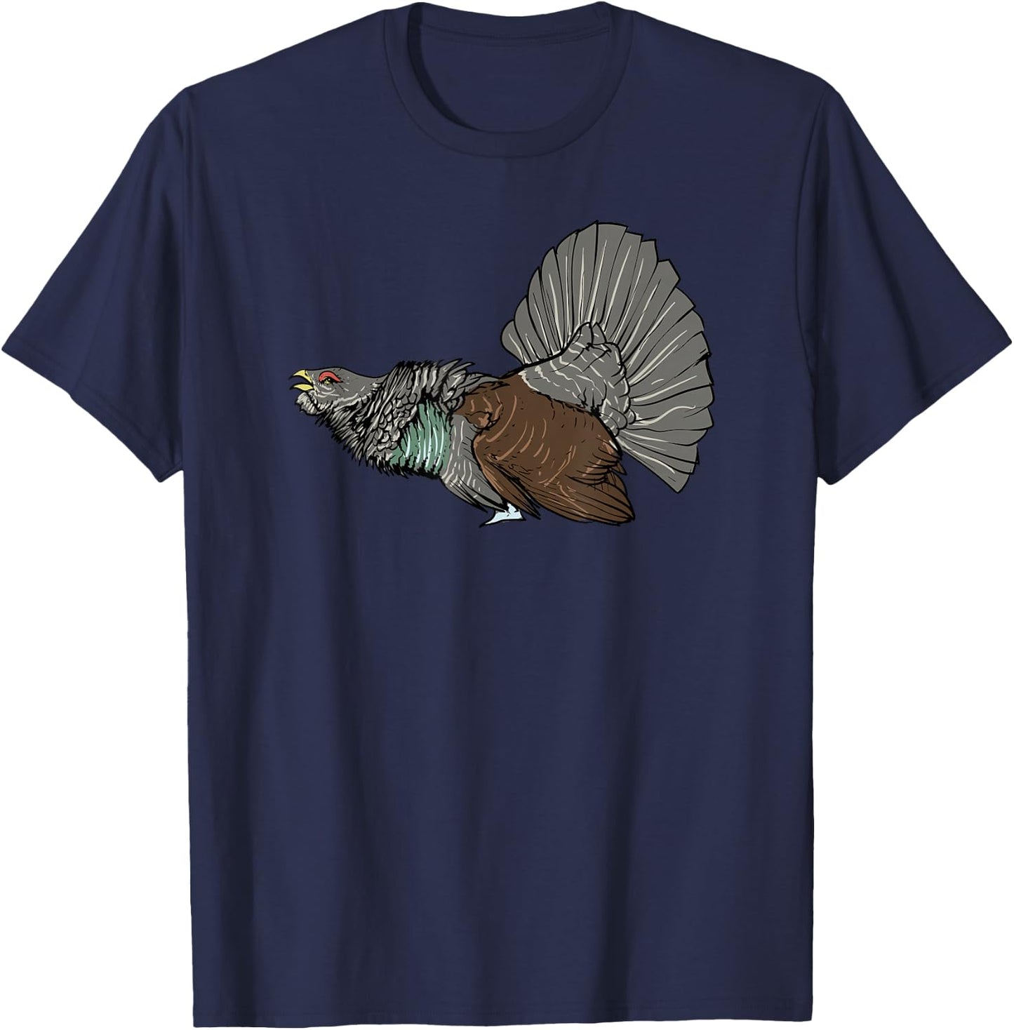 Capercaillie I Chicken Bird Capercaillie Design for Hunters T-Shirt - T-Shirt | Navy