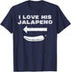 Cinco De Mayo Matching Couple Love His Jalapeno Women Girl T-Shirt - T-Shirt | Navy
