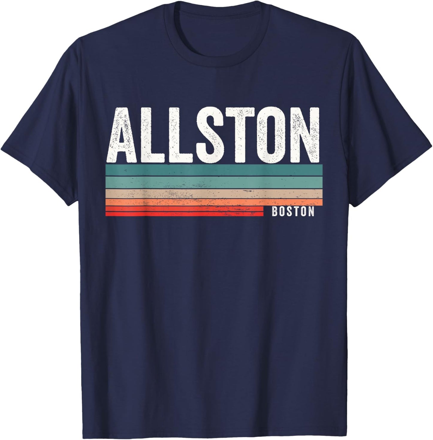 Allston Boston Massachusetts, Allston T-Shirt - T-Shirt | Navy