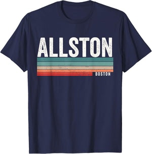 Allston Boston Massachusetts, Allston T-Shirt - T-Shirt | Navy
