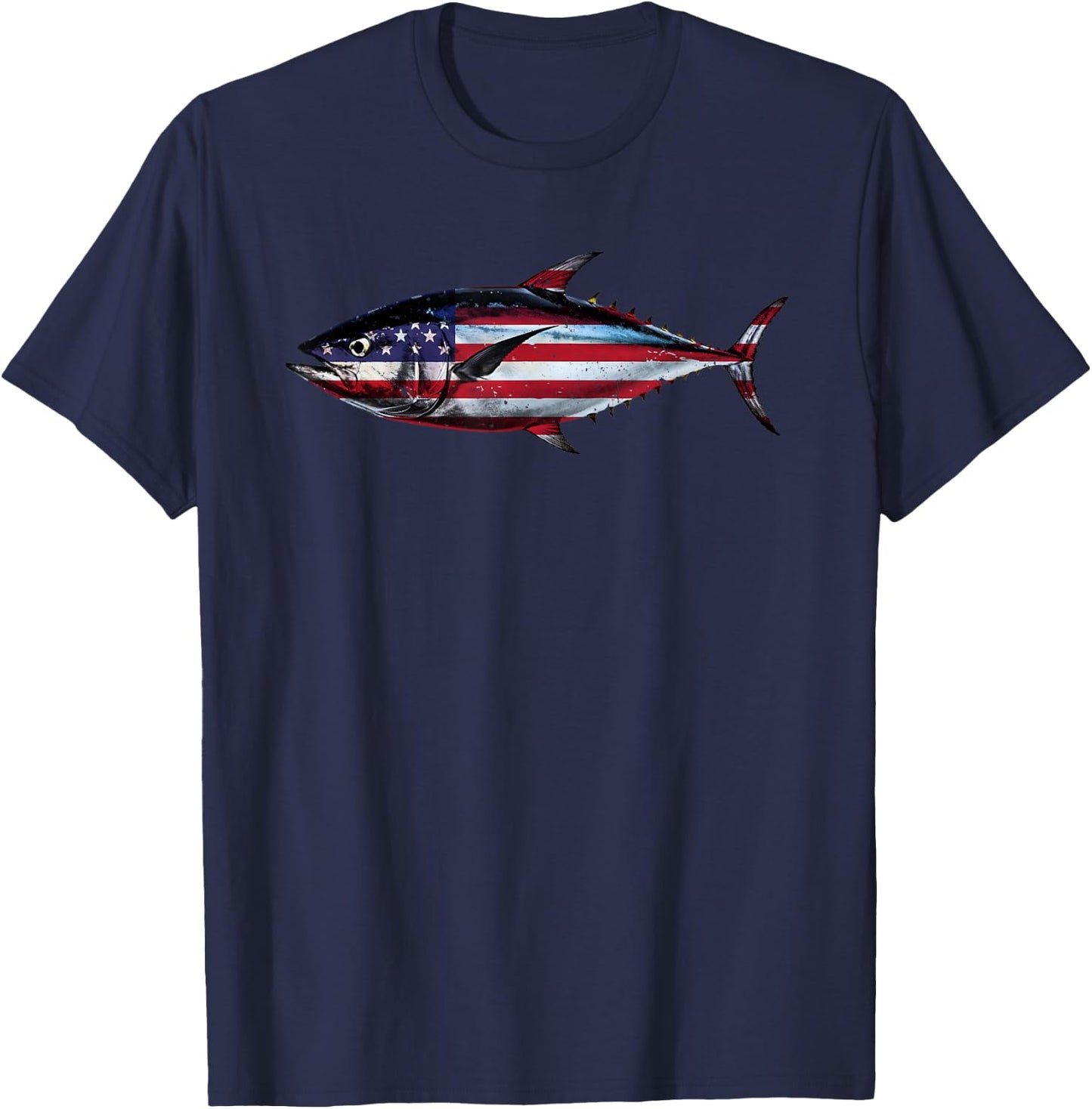 Tuna Fishing Art Women Kids Tuna Fish Tuna Fishing T-Shirt - T-Shirt | Navy