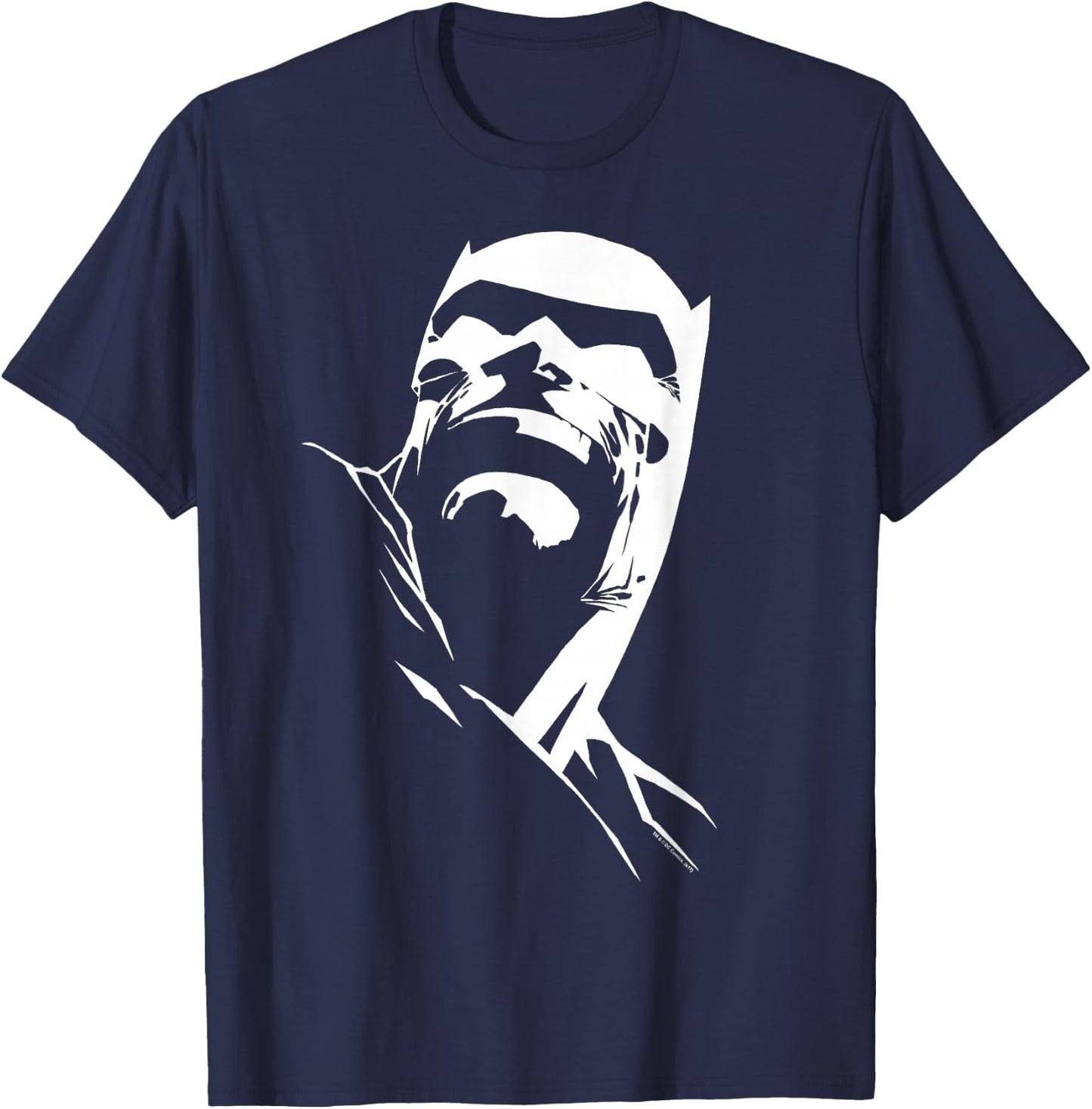 Batman Dark Knight Head T-Shirt - T-Shirt | Navy
