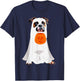 Boxer Dog Ghost Pumpkin Halloween Fall Dog Lover Men Women Kids T-Shirt - T-Shirt | Navy