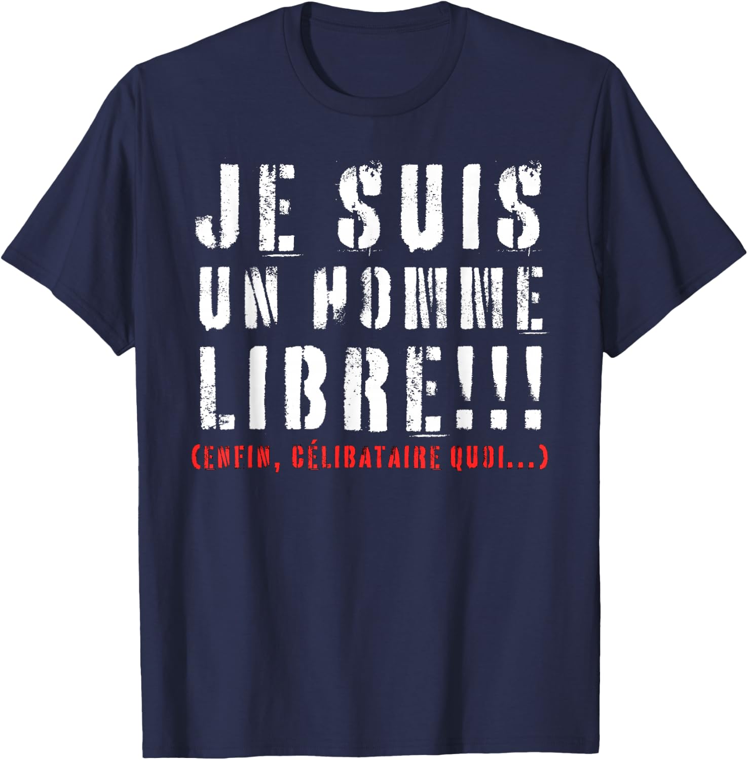 I Am Single Humor Beauf Phrase Funny Valentine's Day , Black, S T-Shirt - T-Shirt | Navy