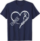 Lung Cancer Warrior Dragonfly White Ribbon Hope T-Shirt - T-Shirt | Navy