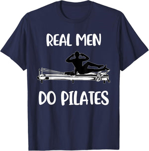 Real Men Do Pilates T-Shirt - T-Shirt | Navy