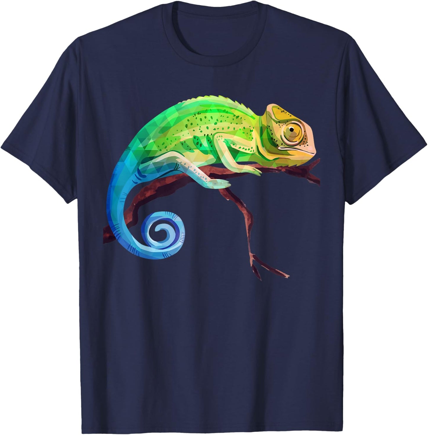 Reptile Zoo Keeper Gift Lizard Safari Chameleon T-Shirt - T-Shirt | Navy