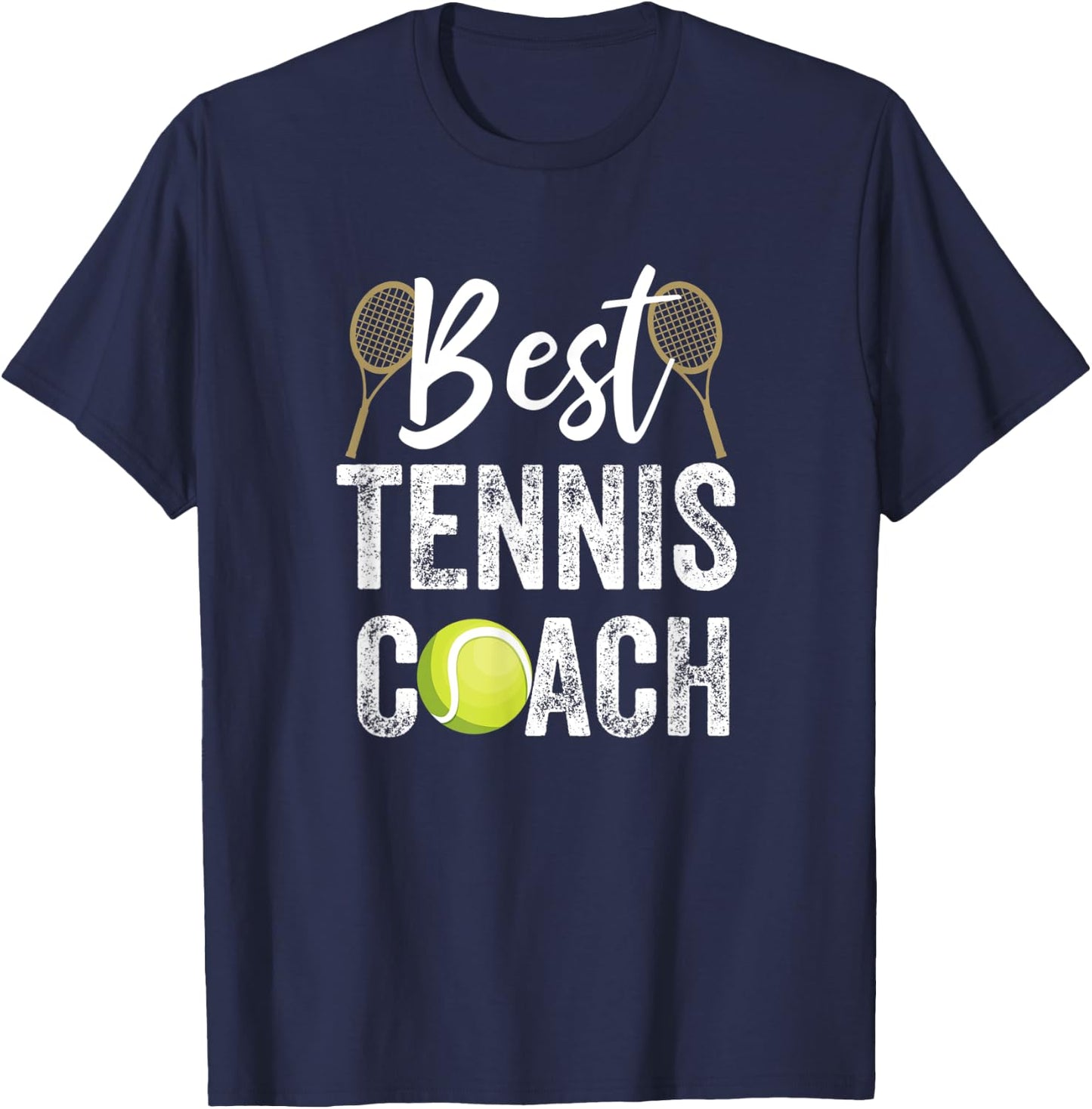Bester Tennis-Trainer T-Shirt - T-Shirt | Navy