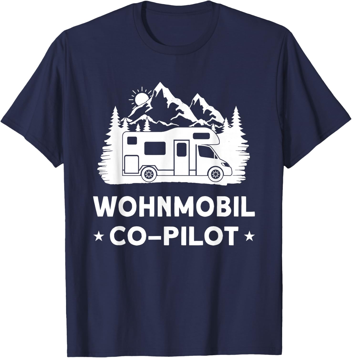 Co-Pilot Camper Frauen Kinder Wohnmobil Zubehör Camping T-Shirt - T-Shirt | Navy