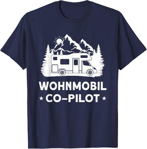 Co-Pilot Camper Frauen Kinder Wohnmobil Zubehör Camping T-Shirt - T-Shirt | Navy