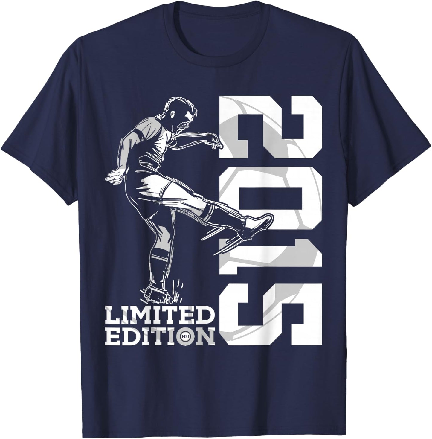 Limited Edition 2015 11 Jahre Fussball 11. Geburtstag T-Shirt - T-Shirt | Navy