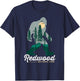 Redwood National Park Shirt Camping Bigfoot National Park T-Shirt - T-Shirt | Navy