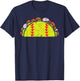 Taco Softball Funny Cinco De Mayo Softball Player Taco Lover T-Shirt - T-Shirt | Navy