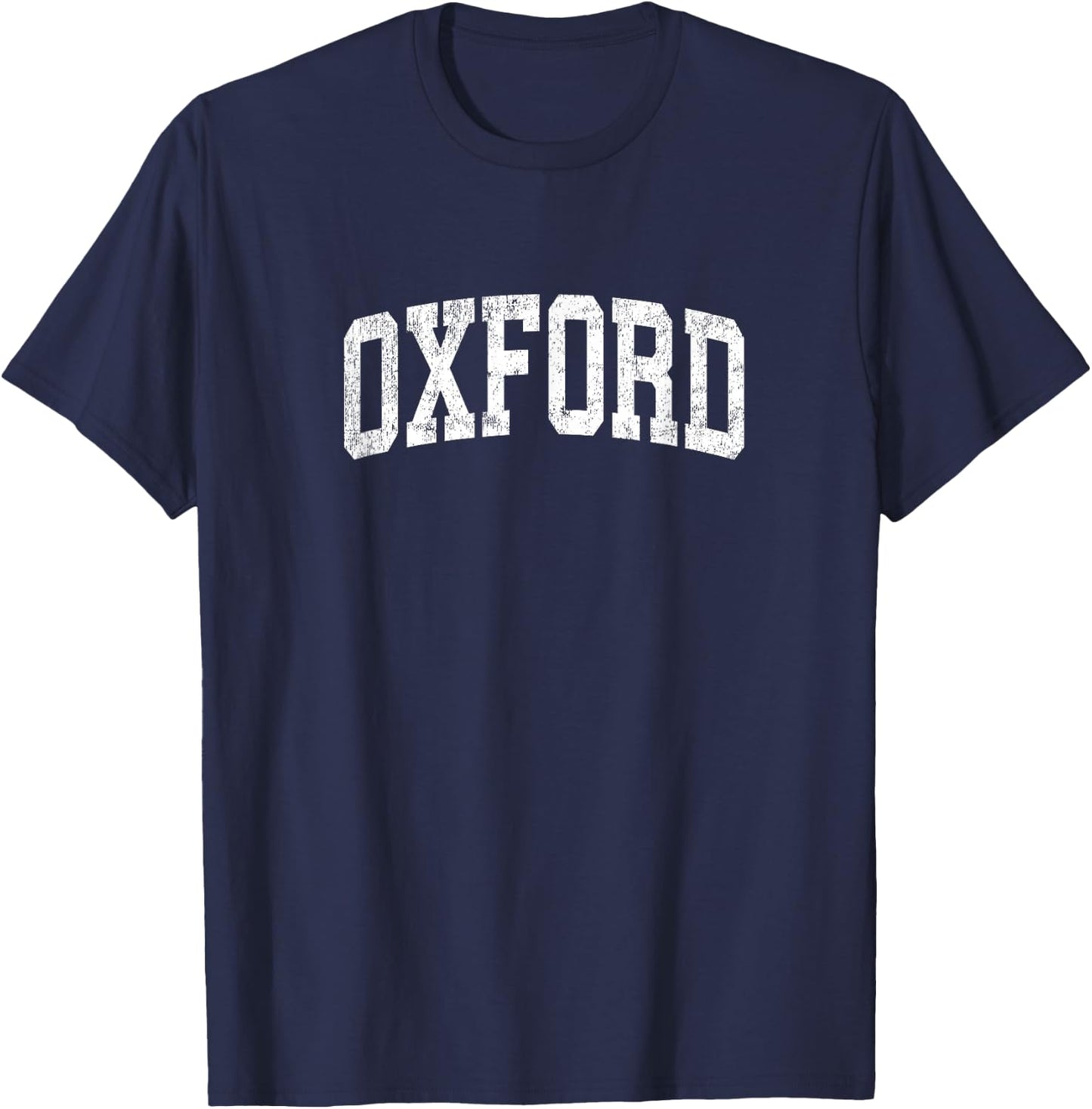 Oxford Ohio OH Vintage Athletic Sports Design T-Shirt - T-Shirt | Navy