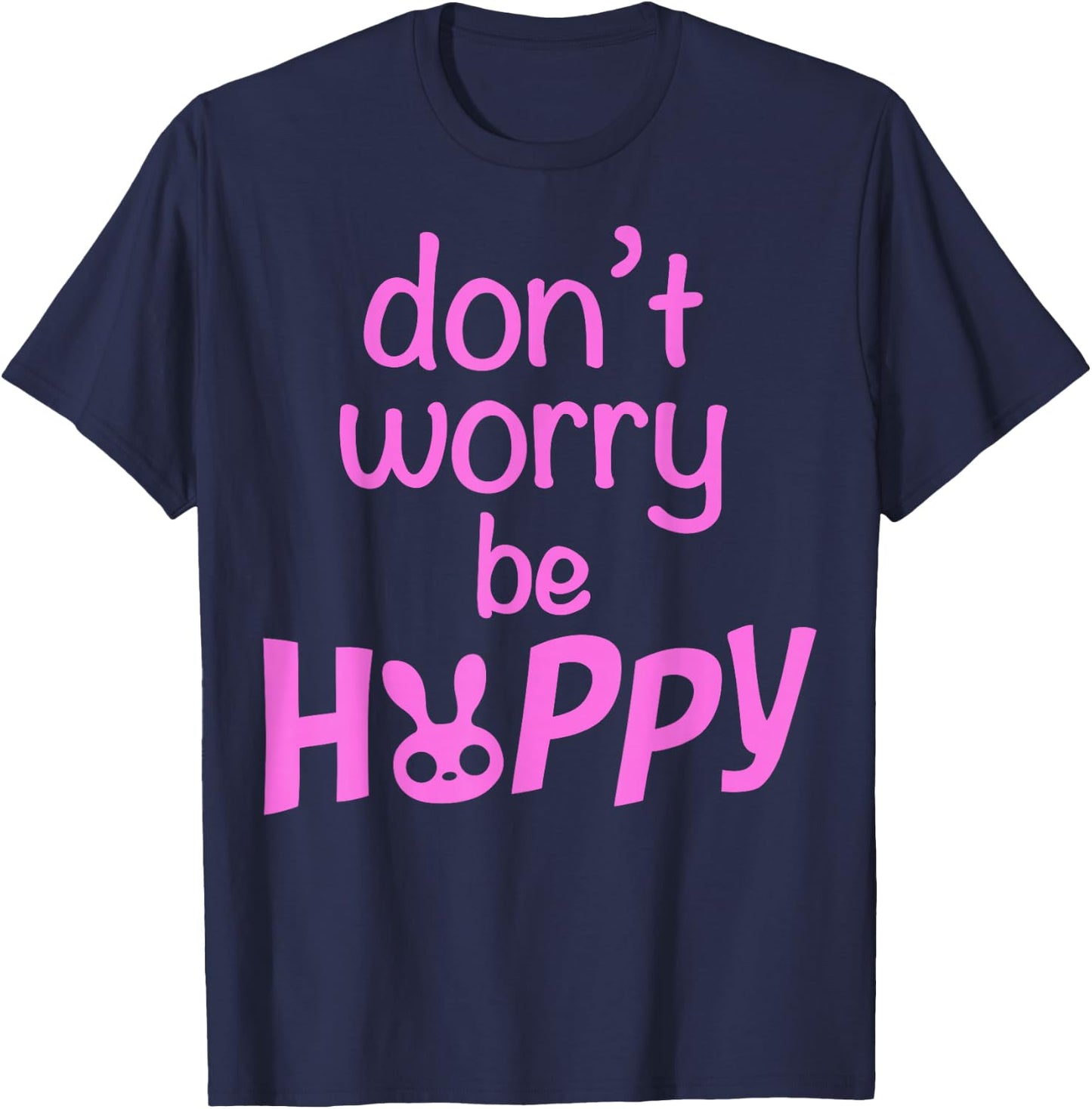 Disney Zootopia 2 Don't Worry Be Hoppy Bunny Silhouette T-Shirt - T-Shirt | Navy