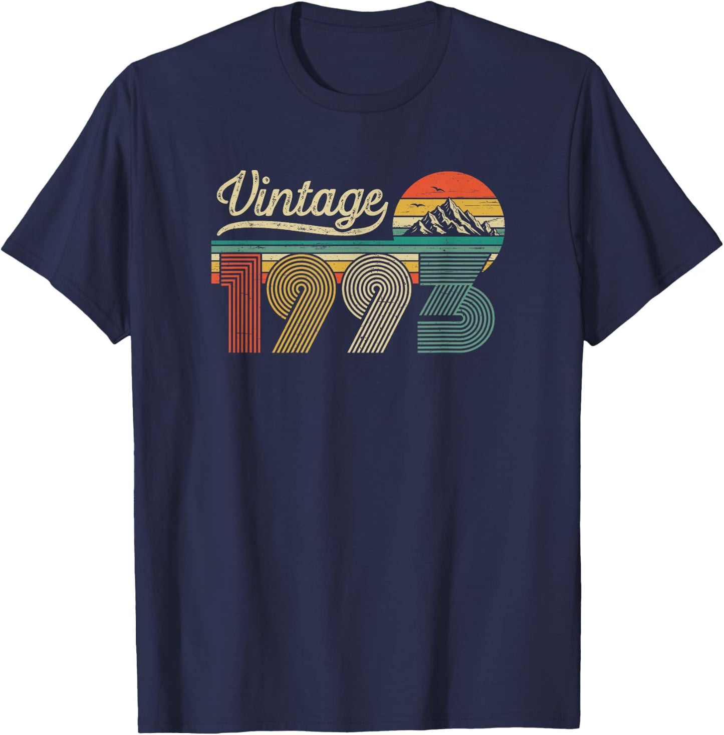 Vintage 1993 Anniversaire 33 Ans pour Hommes Femmes T-Shirt - T-Shirt | Navy