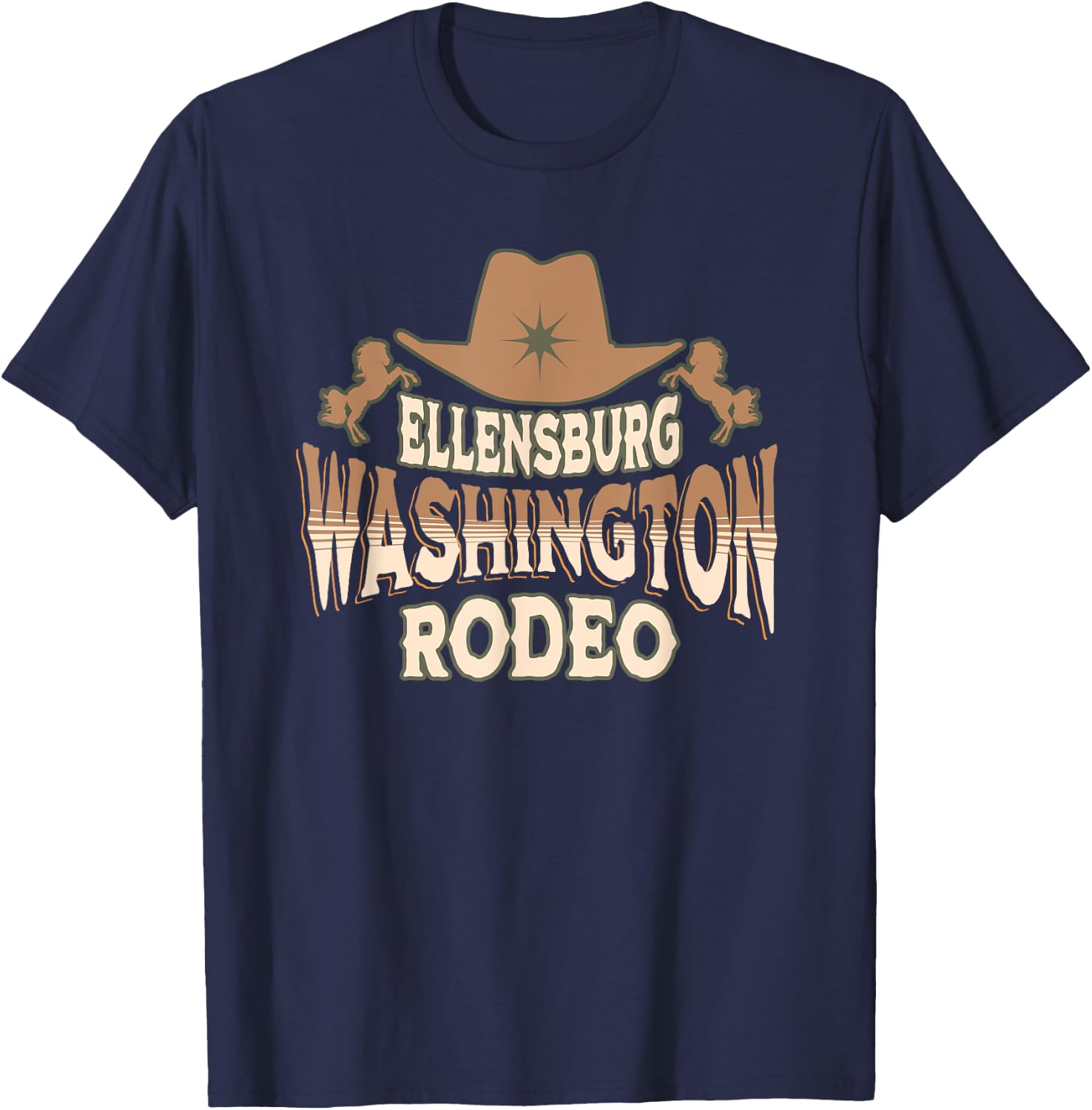 Ellensburg Washington Rodeo T-Shirt - T-Shirt | Navy