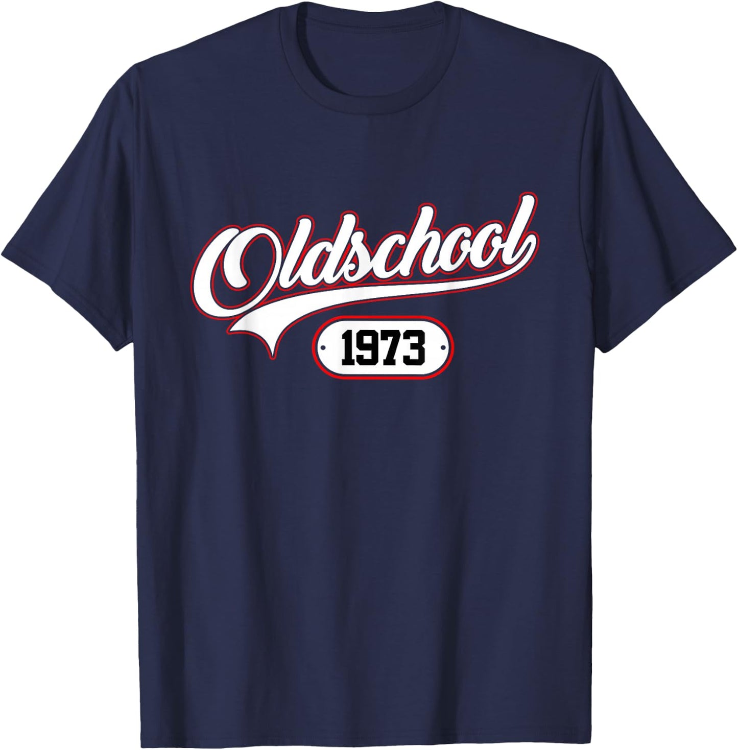 Oldschool 1973 Jahrgang Geburtsjahr Geburtstag Birthday T-Shirt - T-Shirt | Navy
