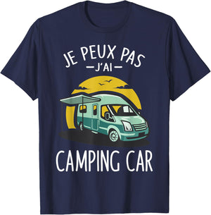 Je Peux Pas J'ai Camper Camper Camp Funny T-Shirt - T-Shirt | Navy