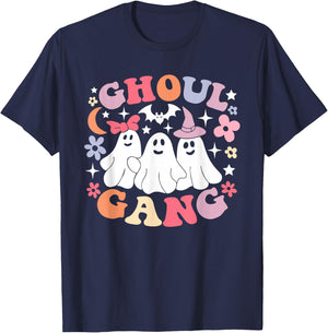 Ghoul Gang Shirt Funny Ghost Halloween Men Women Kids T-Shirt - T-Shirt | Navy