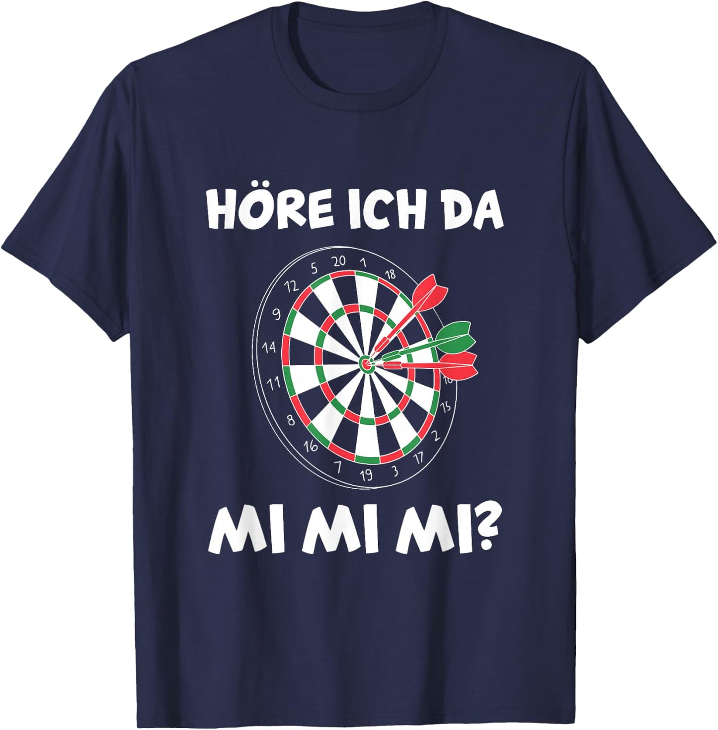 Herren Dartsport Dartscheibe Lustiges Darts Dartspieler T-Shirt - T-Shirt | Navy
